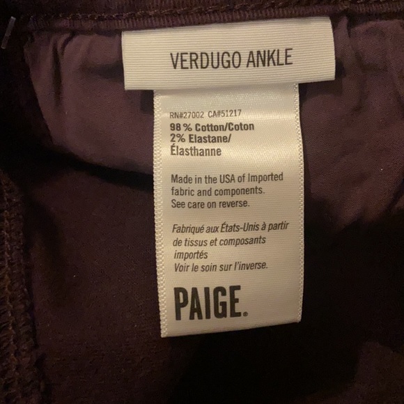 PAIGE Verdugo Ankle Plum Skinny Jeans from Anthropologie - Picture 3 of 6